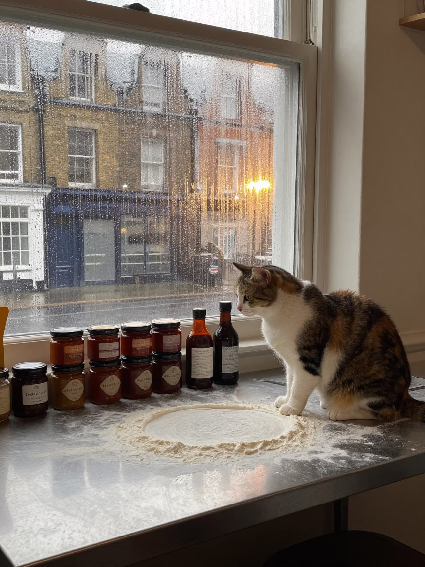 First Light on Cat in in London, United Kingdom