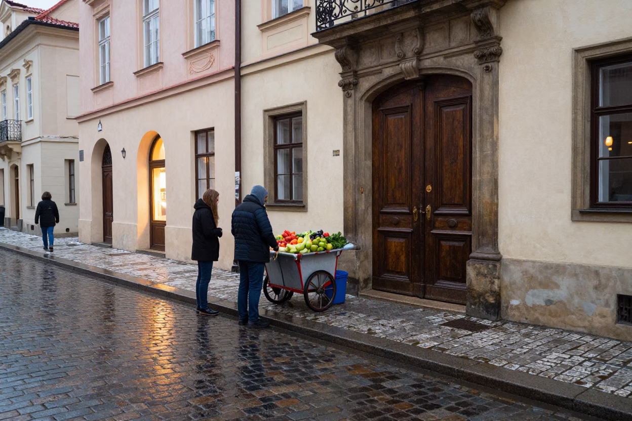 First Light on Customer in Prague in in Prague, Czech Republic