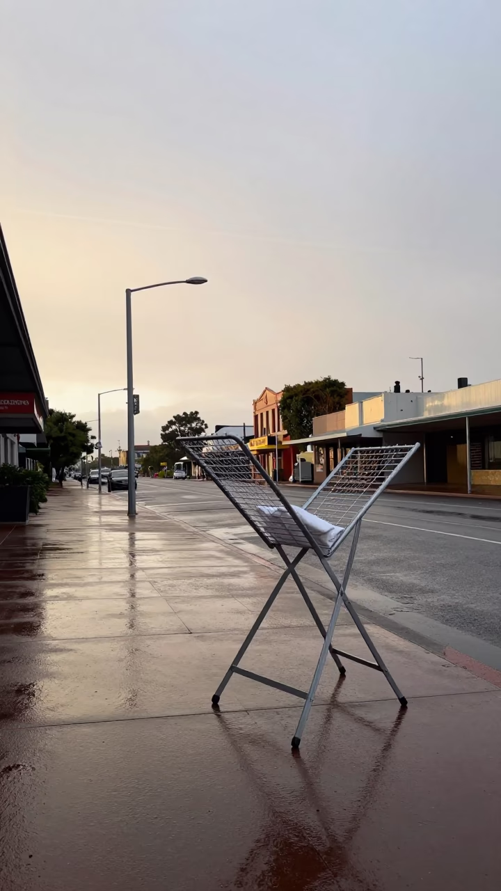 First Light on Street Corner in Perth in in Perth, Western Australia, Australia