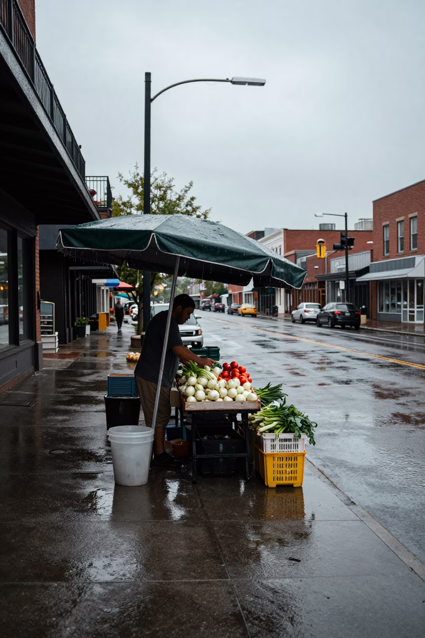 First Light on Tomatoes in Nashville in in Nashville, Tennessee, United States