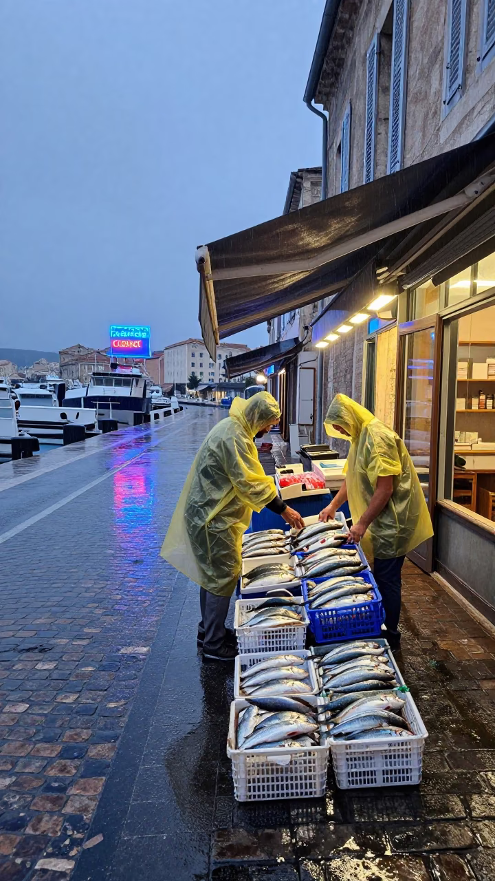 Fish Baskets in Marseille in in Marseille, France