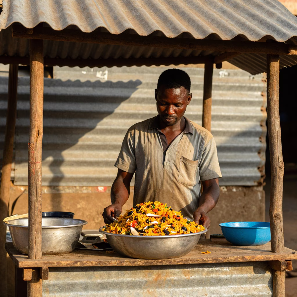 Fish in Accra at The Late Morning Light in in Accra, Ghana