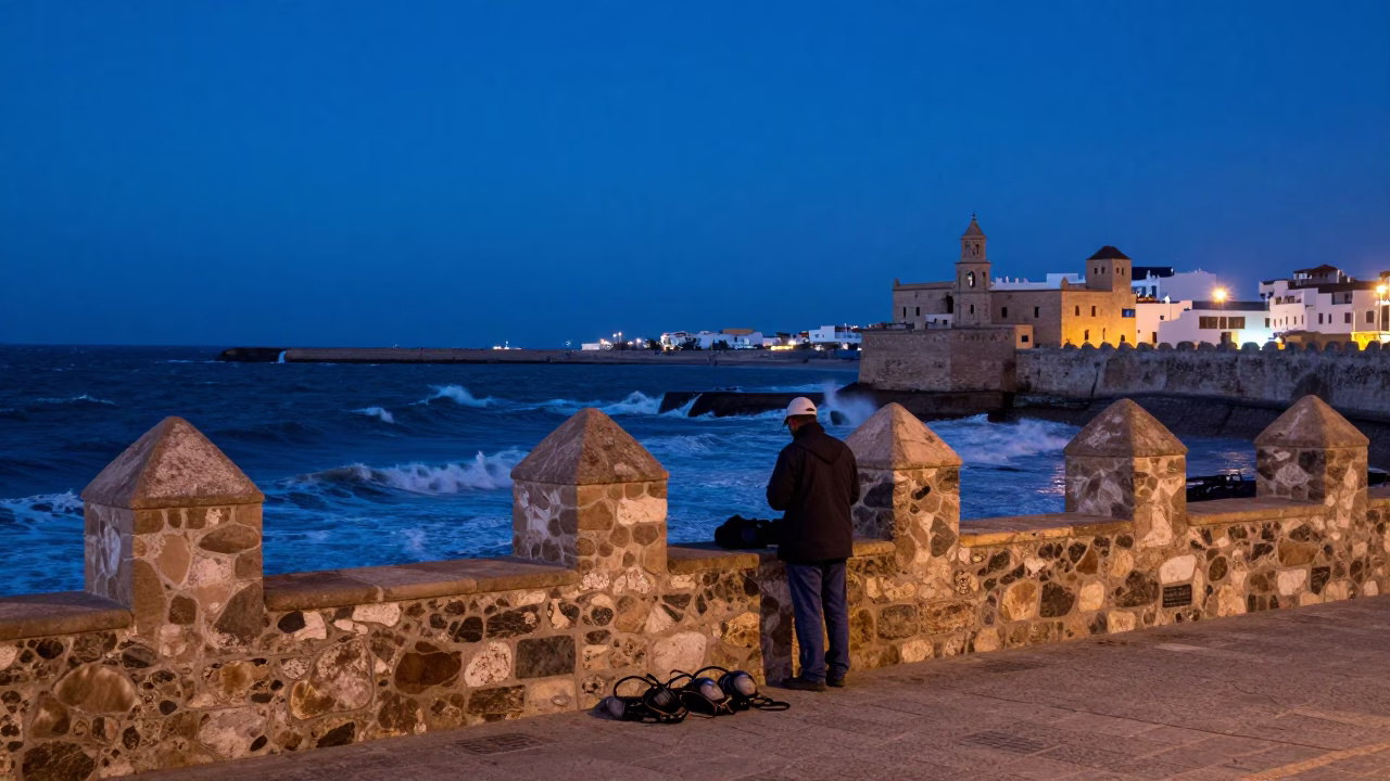 Fisherman Gear in Essaouira in in Essaouira, Morocco