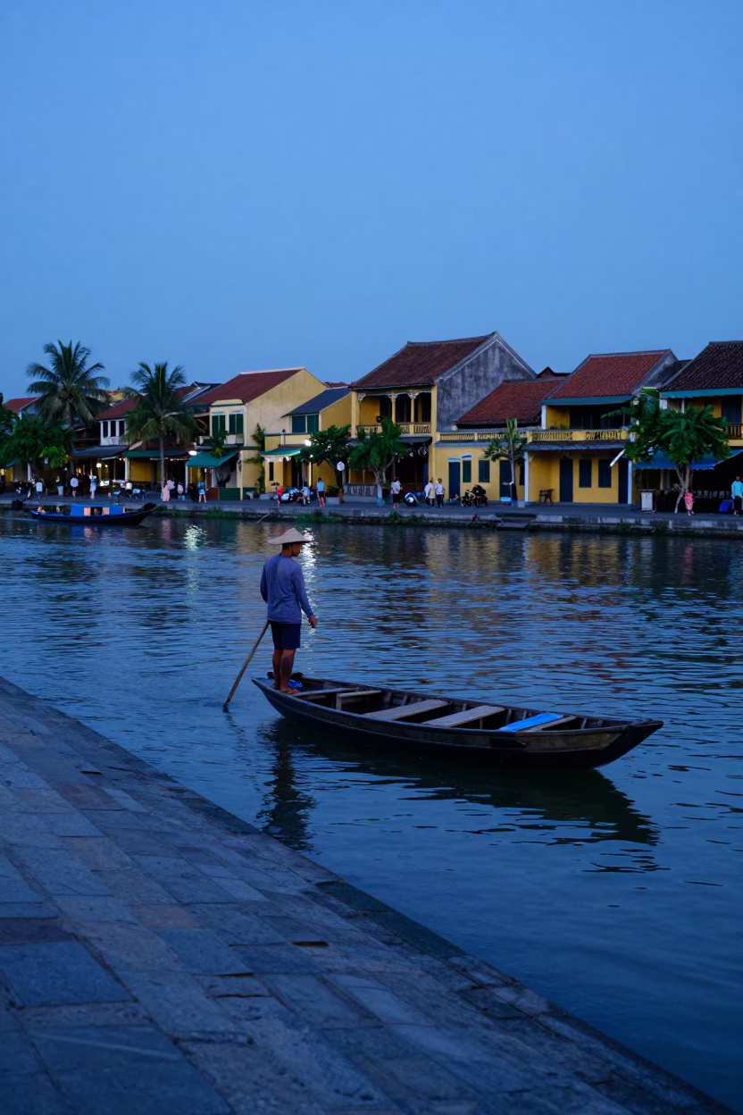 Fisherman in Hoi An in in Hoi An, Vietnam