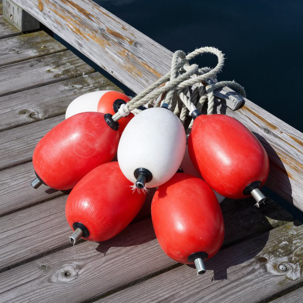 Fishing Floats in Bergen in in Bergen, Norway