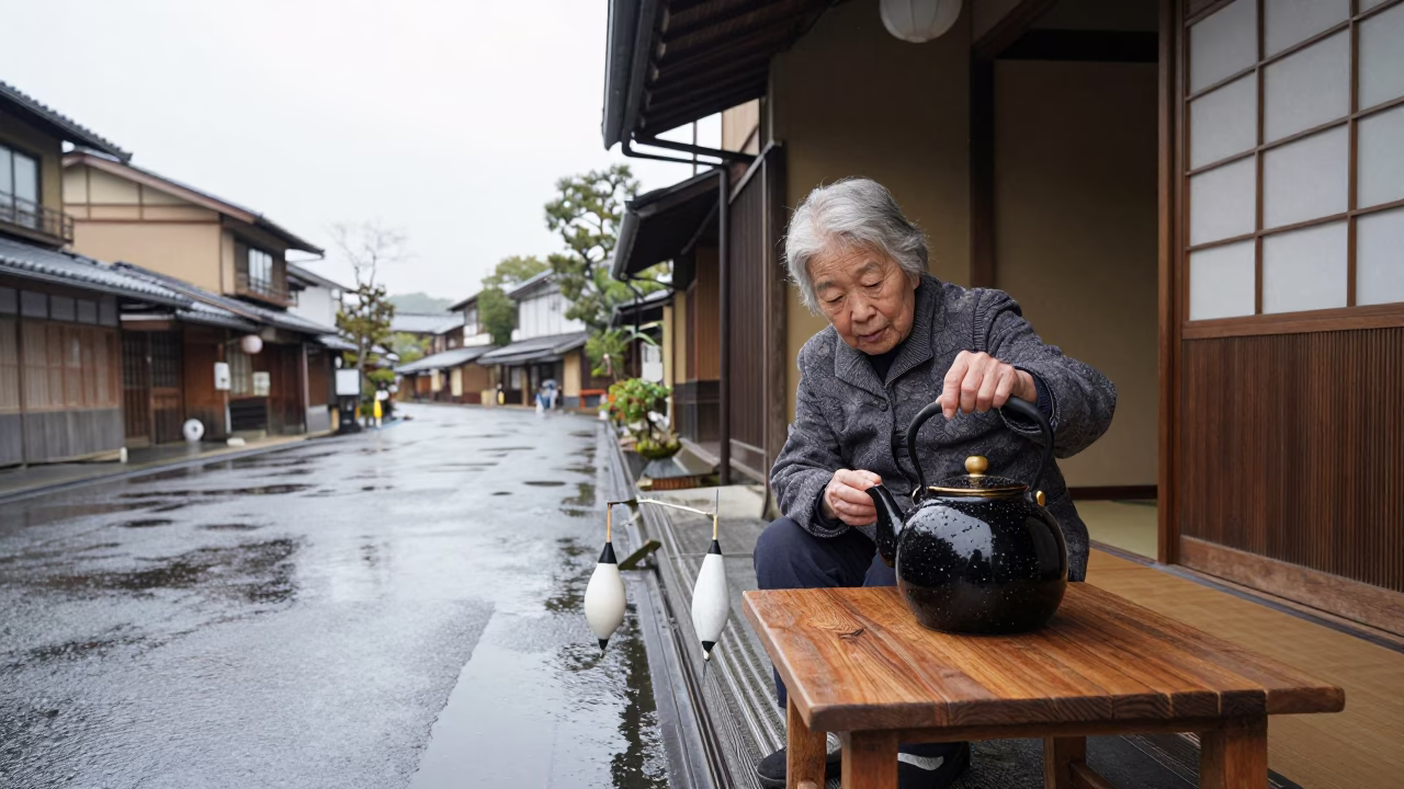 Fishing Floats in Kyoto in in Kyoto, Japan