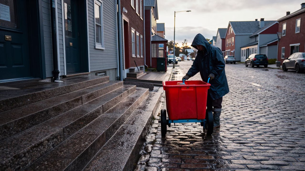 Fishmonger Cart in Halifax in in Halifax, Nova Scotia, Canada