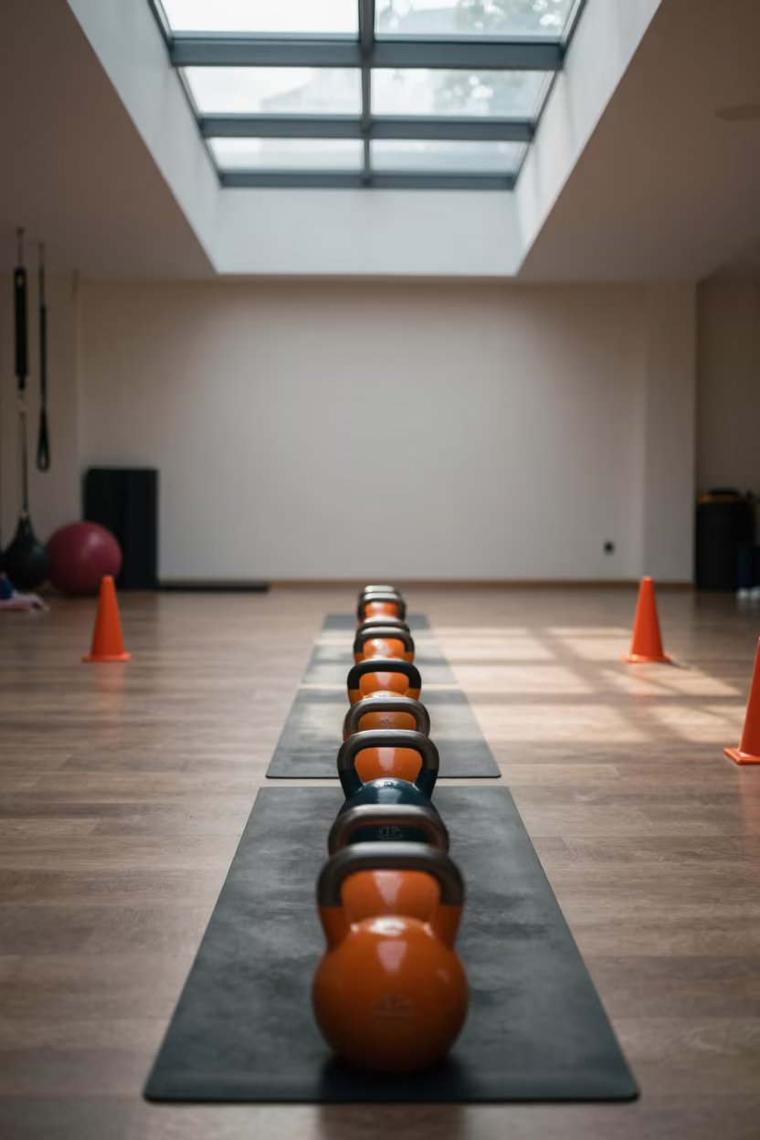 Fitness Sled Track in Chongqing Yoga Studio in inside a yoga studio before the session begins in Chongqing
