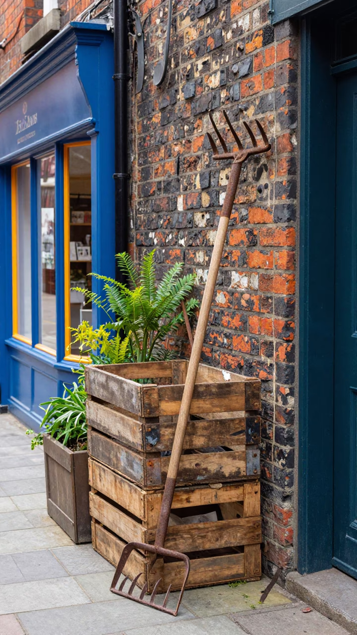 Flat Noon Light on Alleyway in Liverpool in in Liverpool, United Kingdom