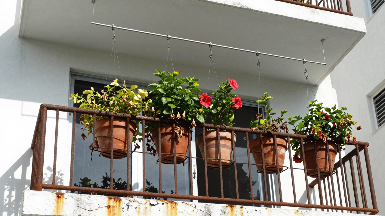 Flat Noon Light on Balcony in Miami in in Miami, Florida, United States