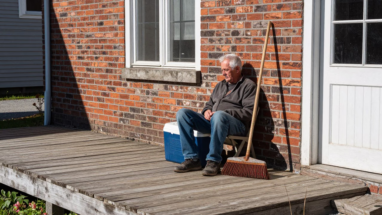 Flat Noon Light on Gardener in Halifax in in Halifax, Nova Scotia, Canada