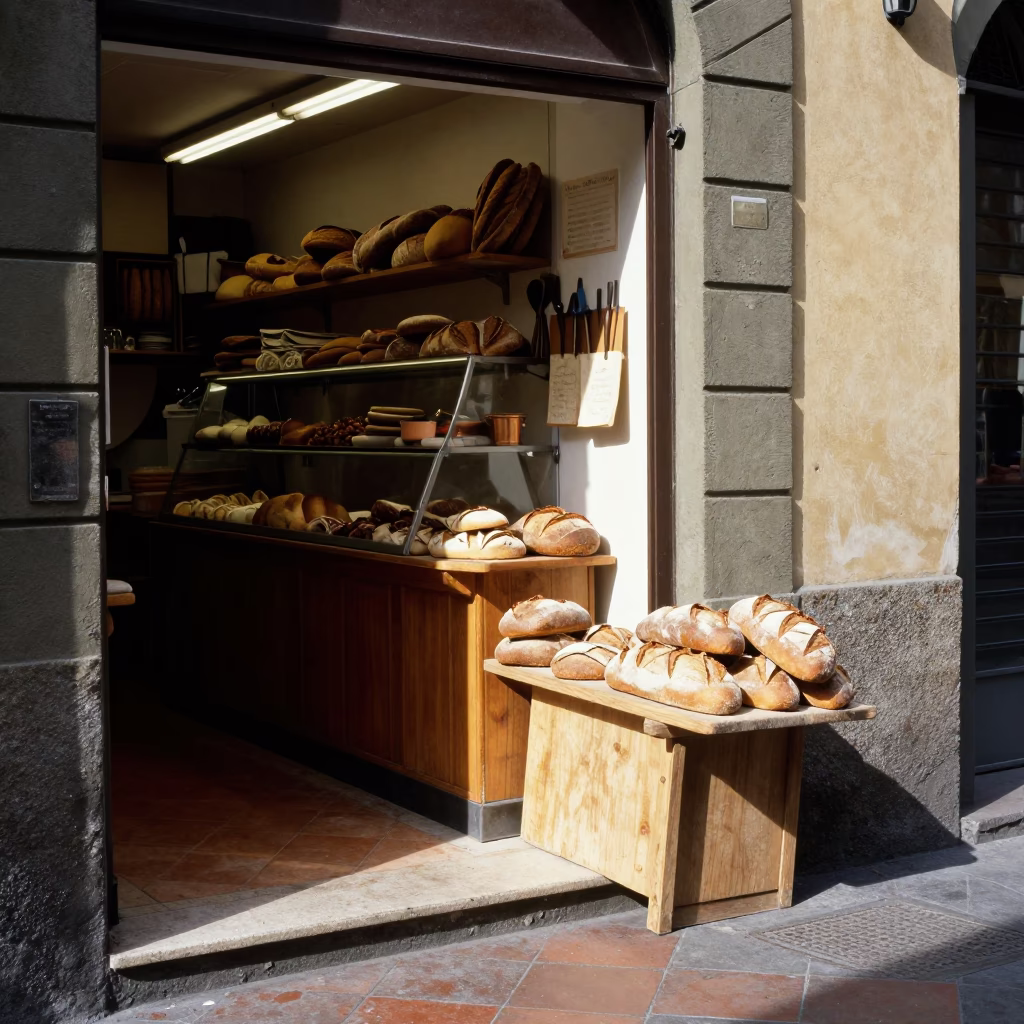 Flat Noon Light on Tools in in Florence, Italy