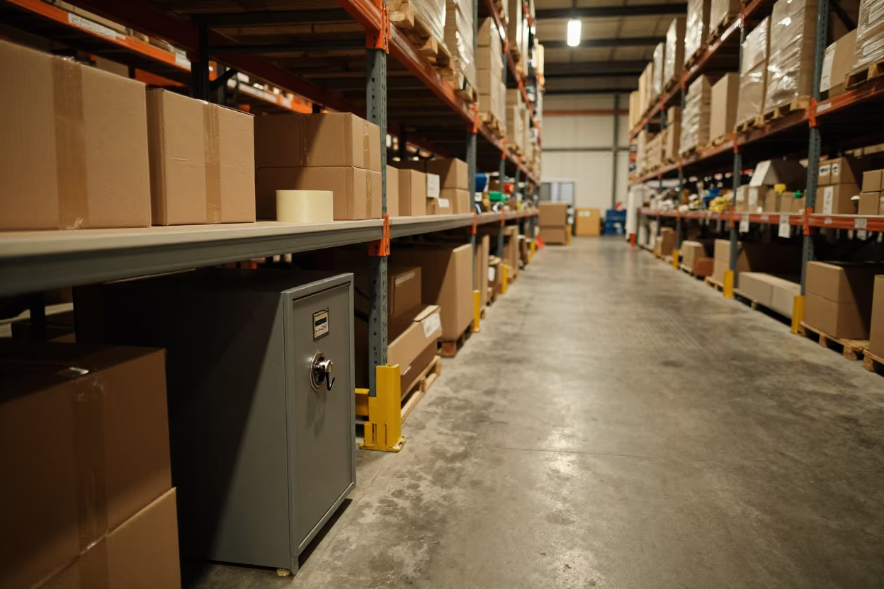 Fleet Key Drop Safe Night Shift Packing Station in at a fulfillment packing station near Skikda