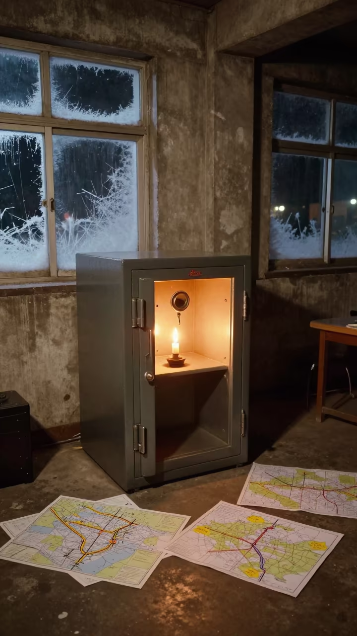 Fleet Key Safe in Night Dispatch Office in inside a dispatch office above the dock near Zhengzhou