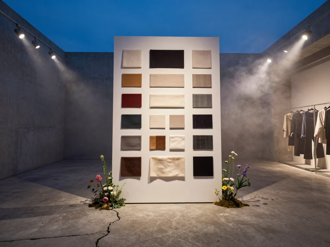 Floral Cracks in İnegöl Fashion Showroom in inside a minimalist showroom in İnegöl