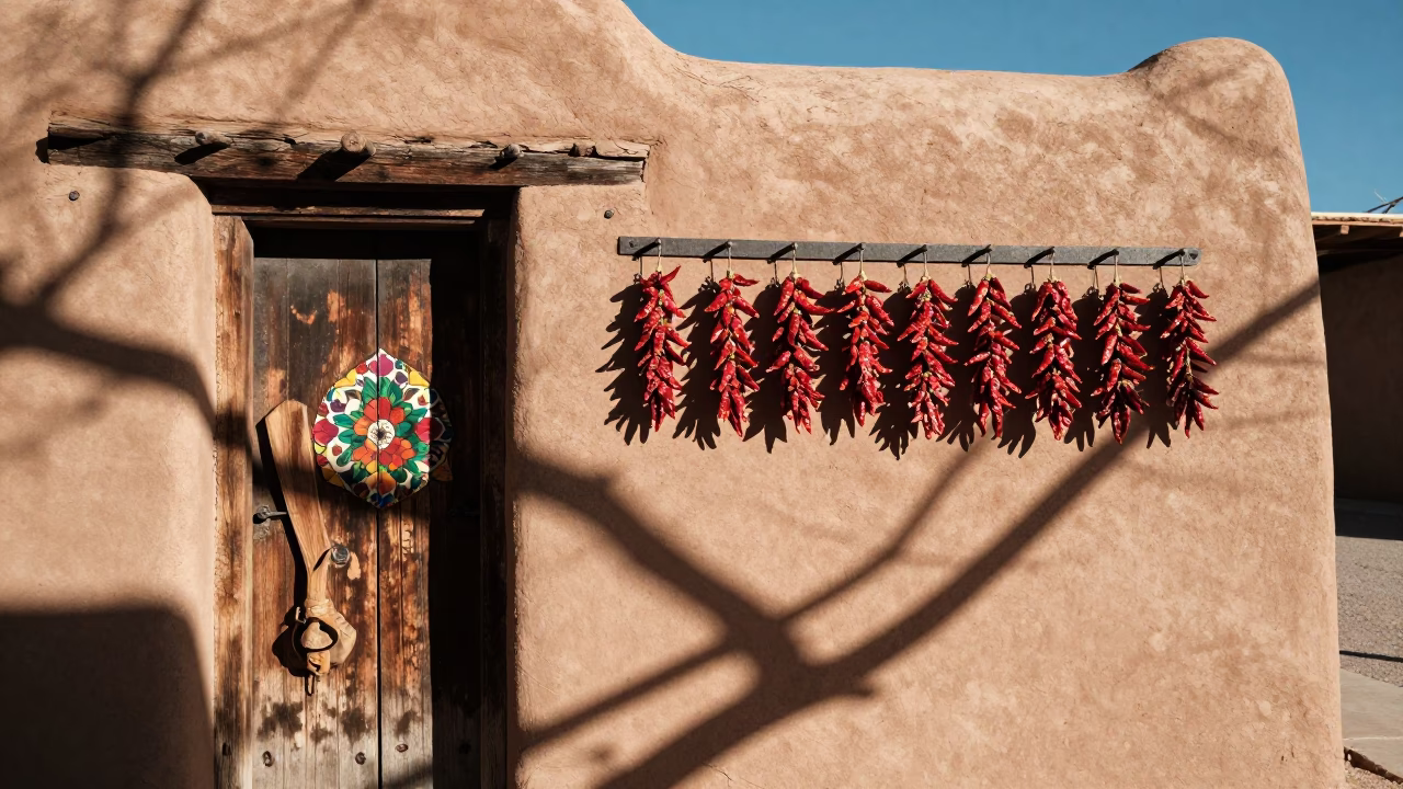 Floral Details in Santa Fe in in Santa Fe, New Mexico, United States
