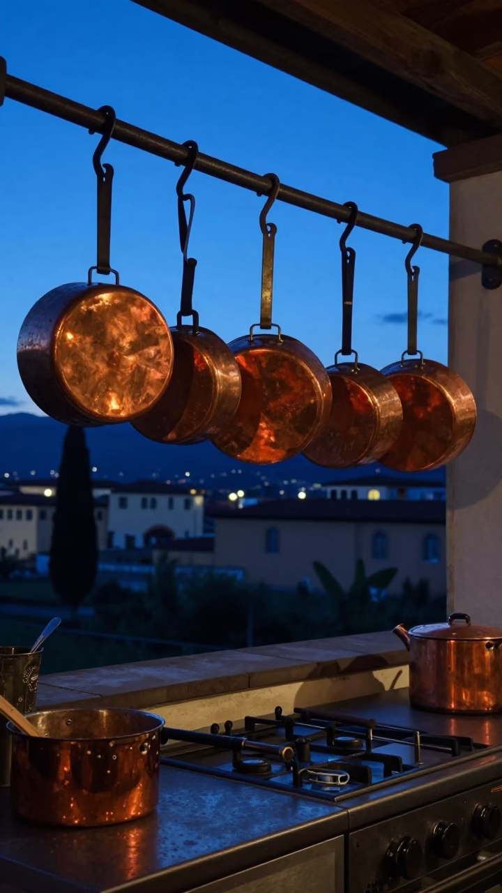 Florence After Sunset at Blue Hour in in Florence, Italy