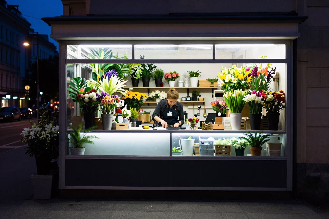Florist Counter in Vienna in in Vienna, Austria
