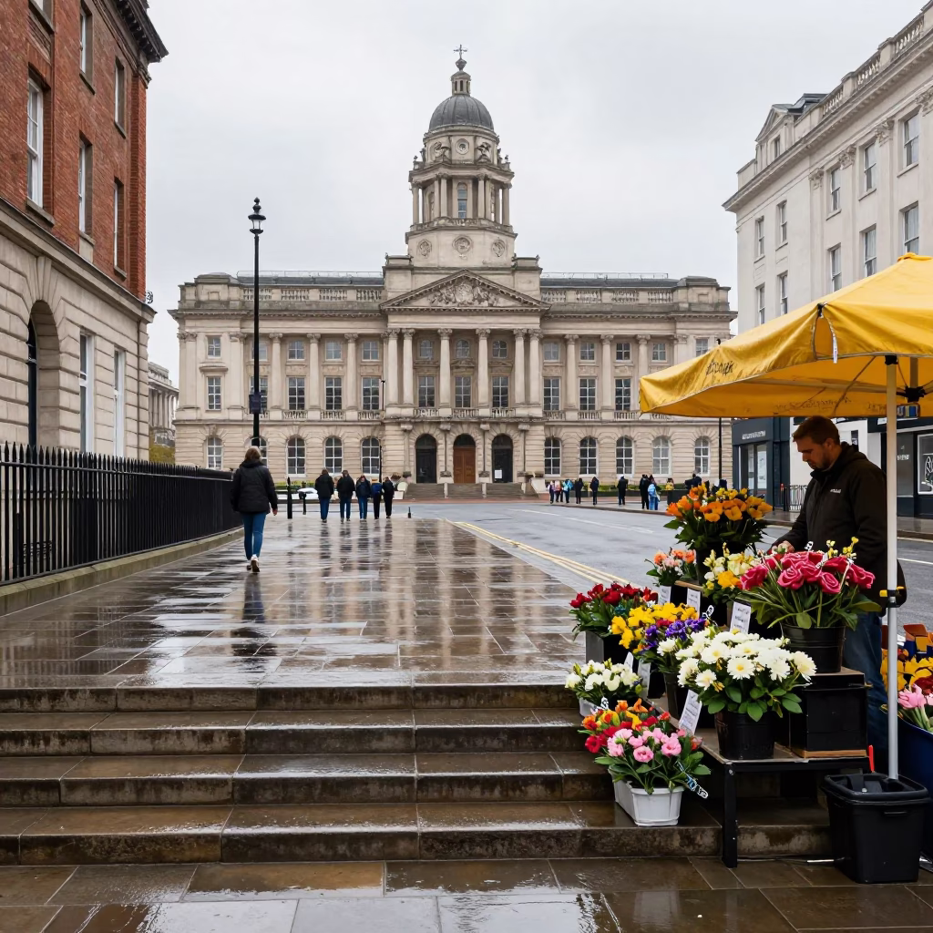 Florist Display in Liverpool in in Liverpool, United Kingdom