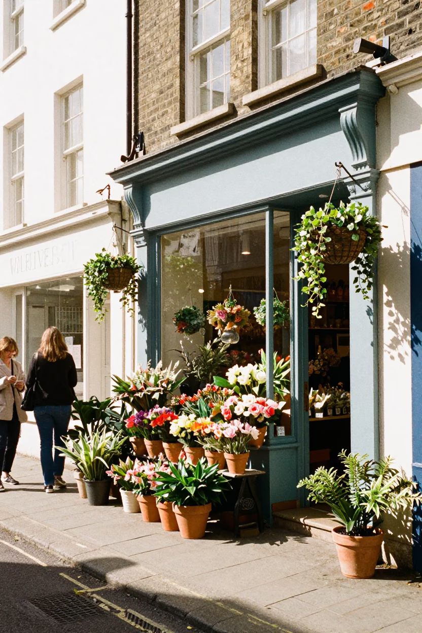 Florist Shopfront in Bristol in in Bristol, United Kingdom