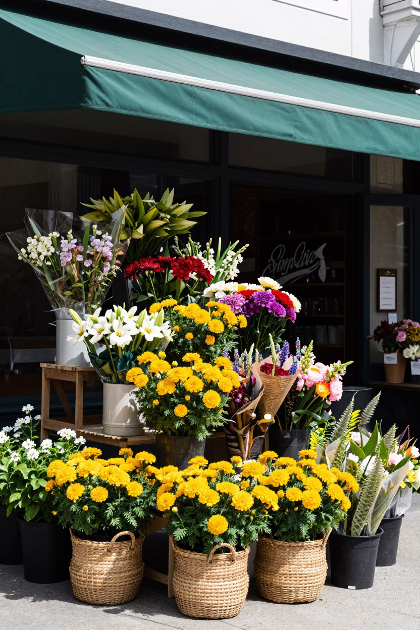 Florist Stall in San Francisco in in San Francisco, California, United States