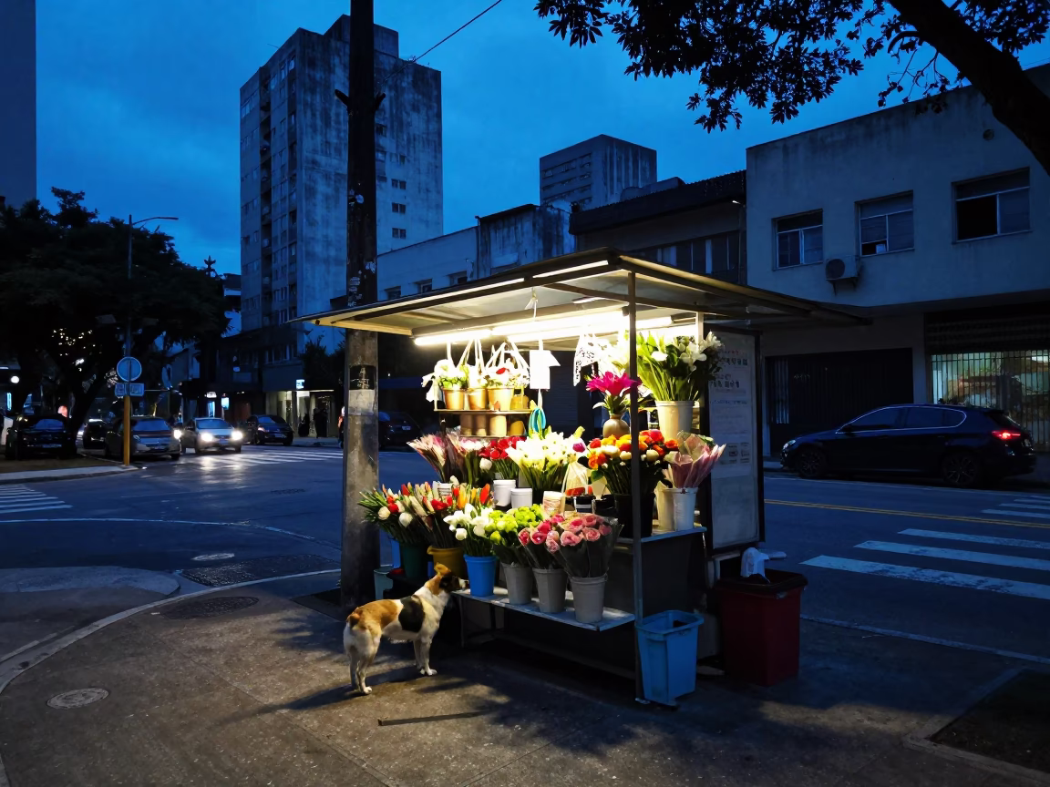Florist Stall in São Paulo in in São Paulo, Brazil