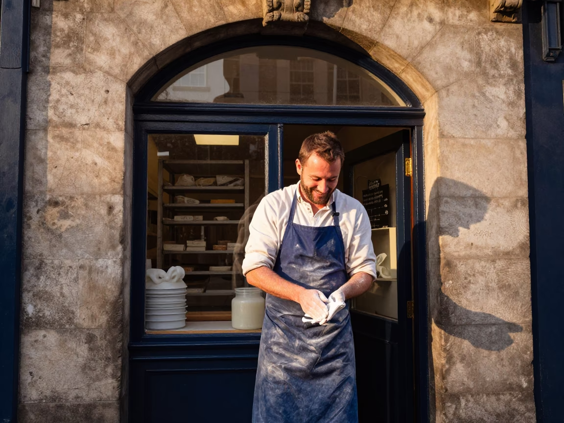 Flour, Smiling in Dublin in in Dublin, Ireland