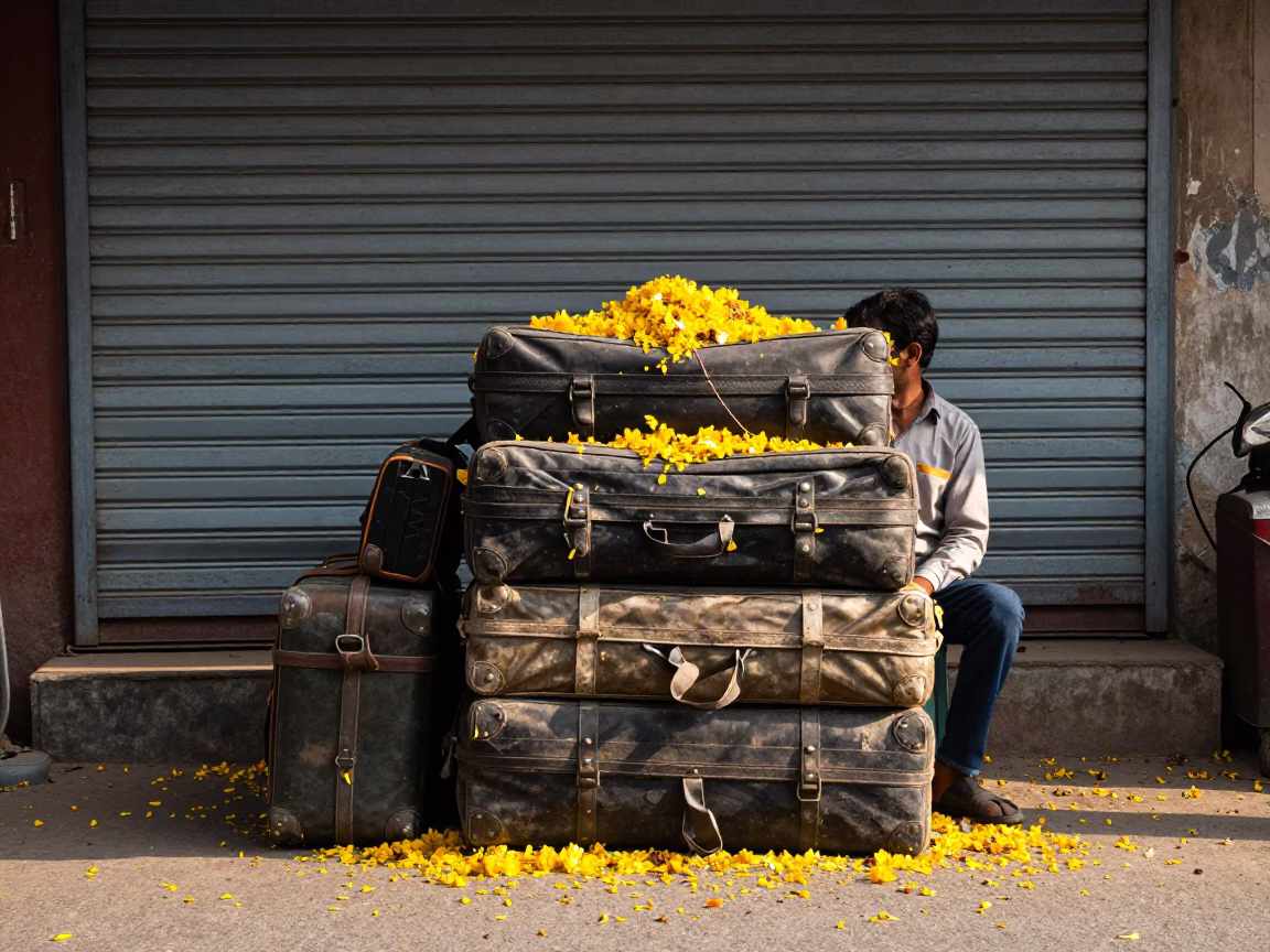 Flower Vendor in Delhi in in Delhi, India