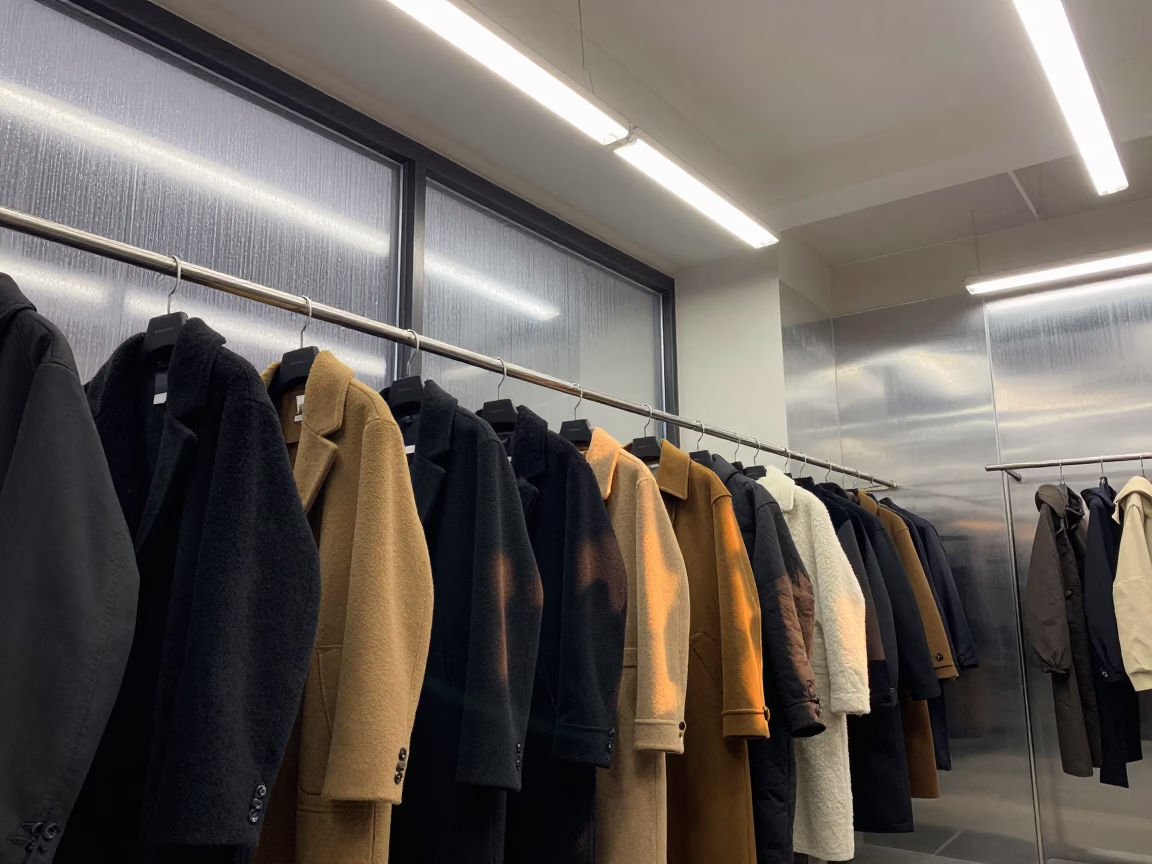 Fluorescent Showroom Zinc Walls Akola Rainy Season in inside a couture atelier in Akola