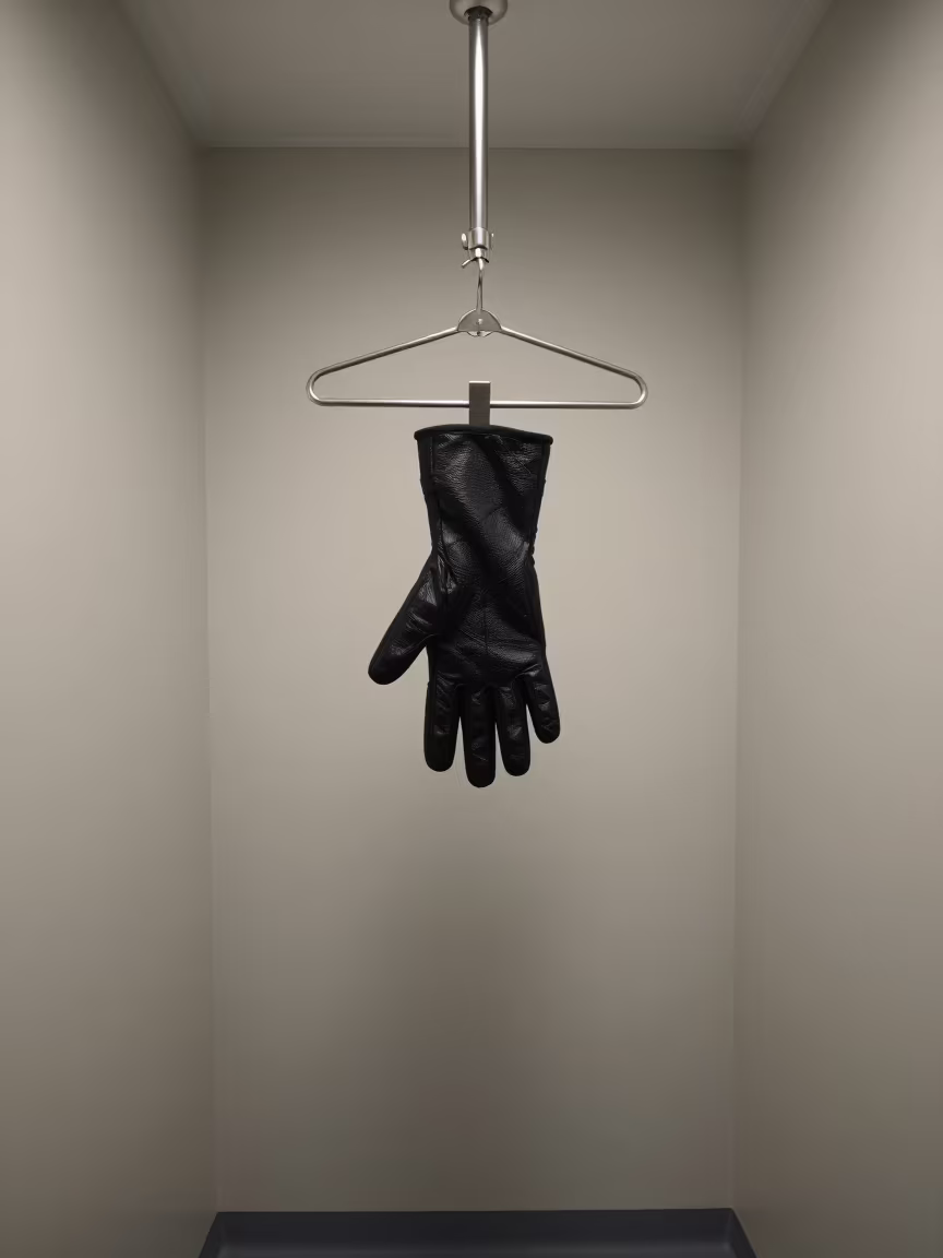 Fluoroscopy Lead Glove Hanger Belfast Clinic in inside an imaging suite in Belfast