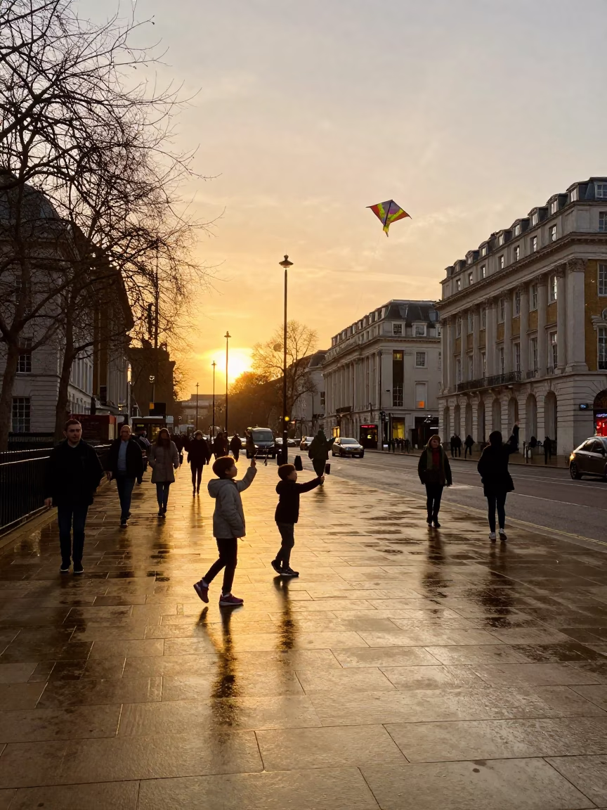 Flying Kites in London in in London, United Kingdom