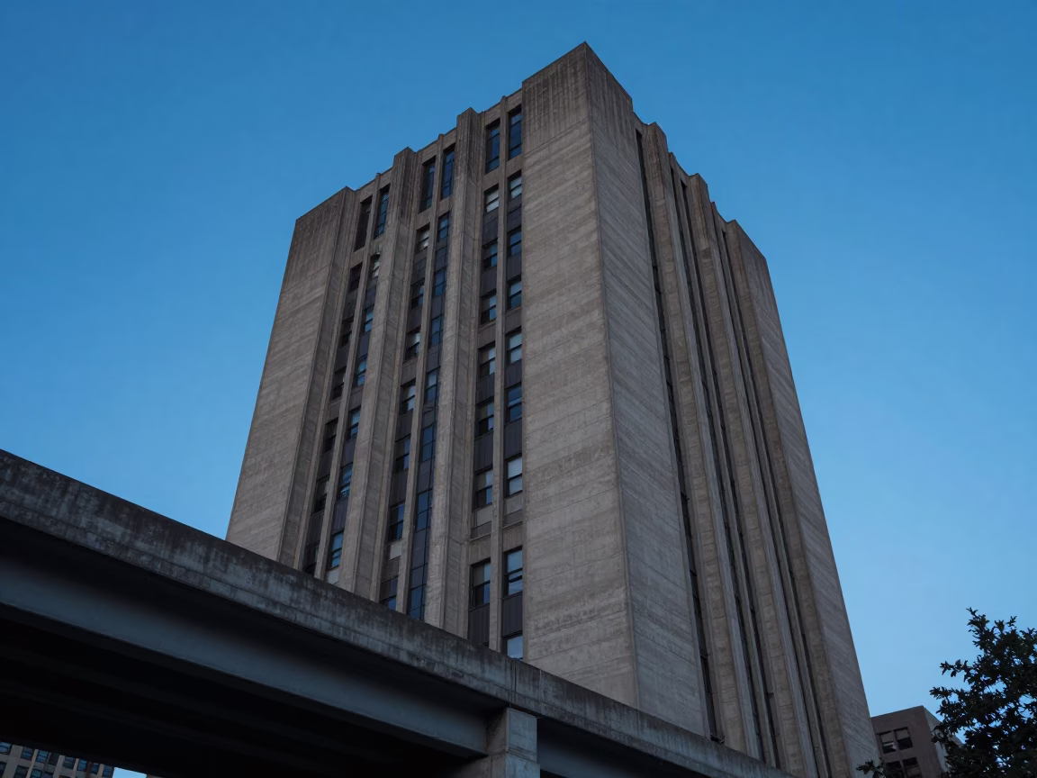 Flyover Stack in Chicago at The Last Blue Light Of Evening in in Chicago, Illinois, United States