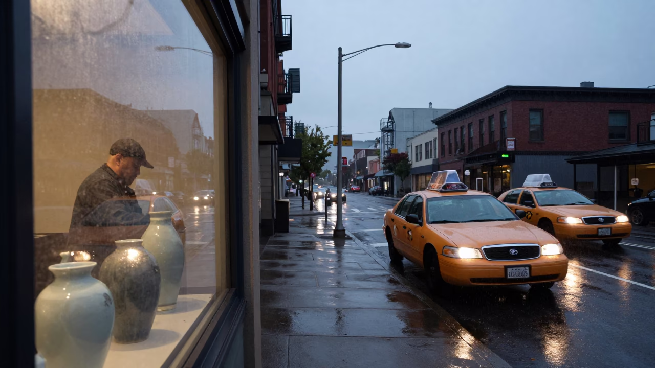 Fogged Window in Portland in in Portland, Oregon, United States