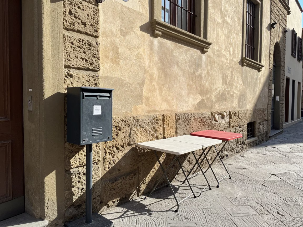 Folded Tables in Florence in in Florence, Italy