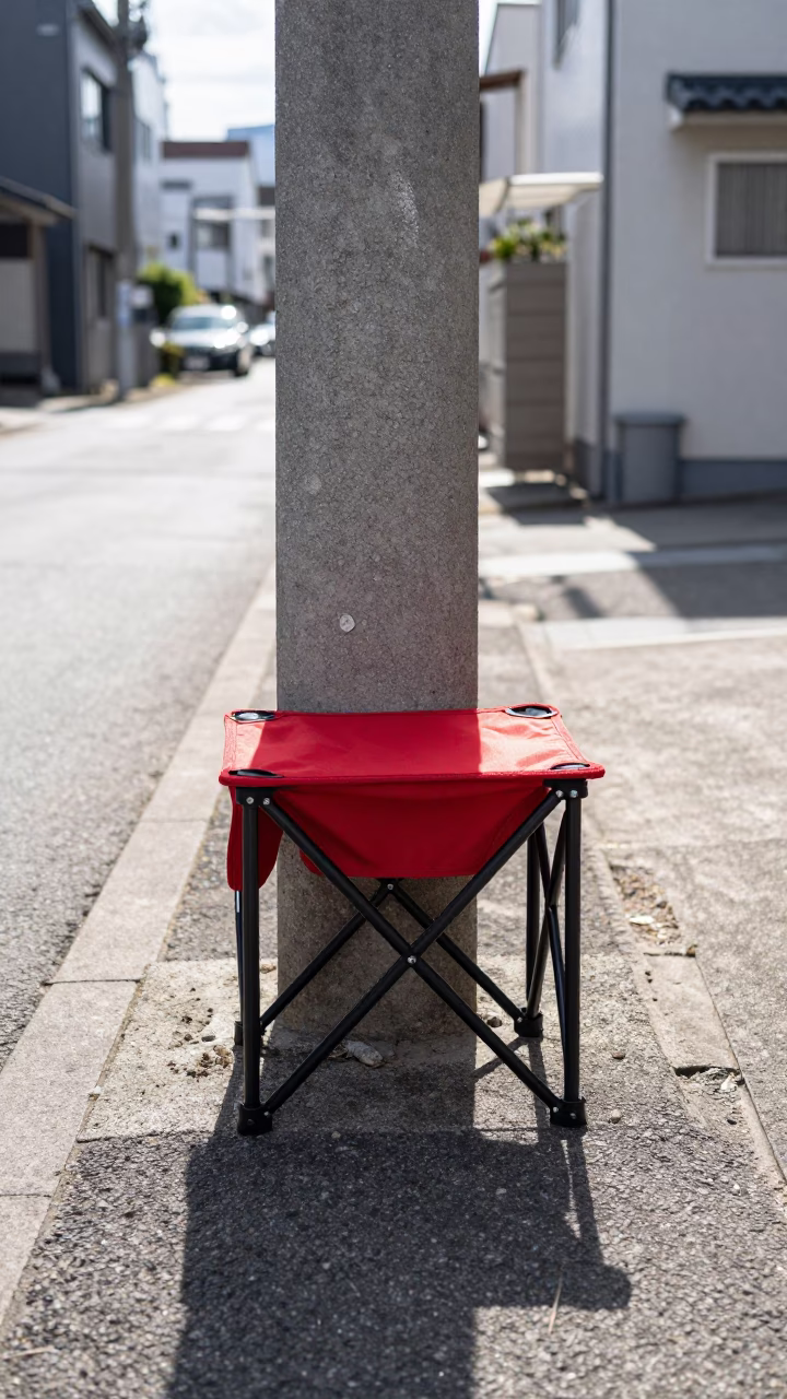 Folding Camping Stools in Sapporo in in Sapporo, Japan