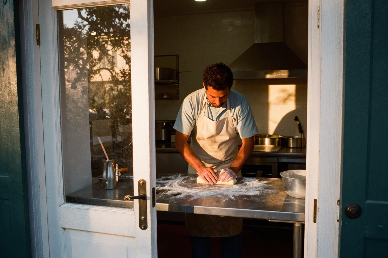 Folding Dough in New Orleans in in New Orleans, Louisiana, United States