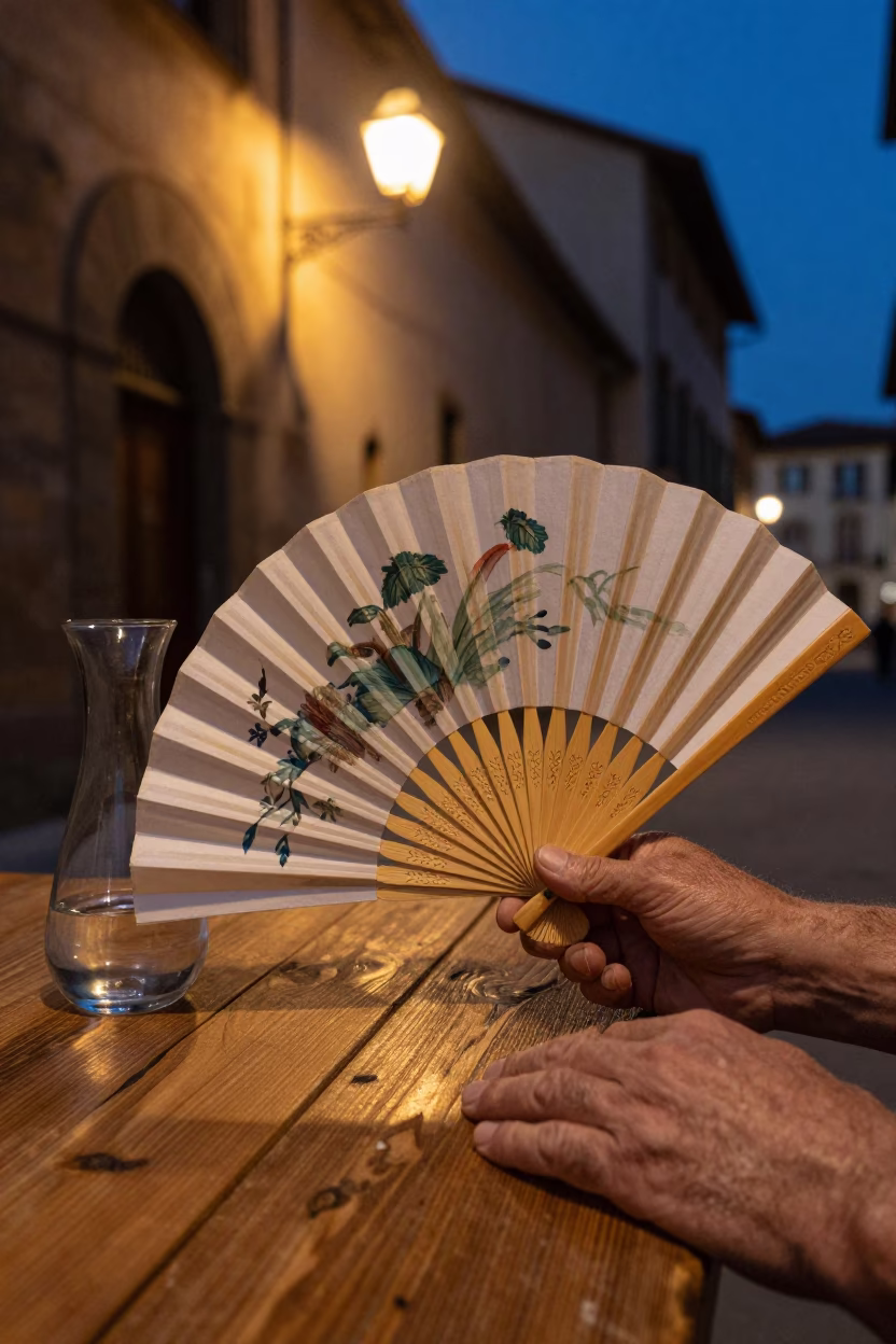 Folding Fan in Florence in in Florence, Italy