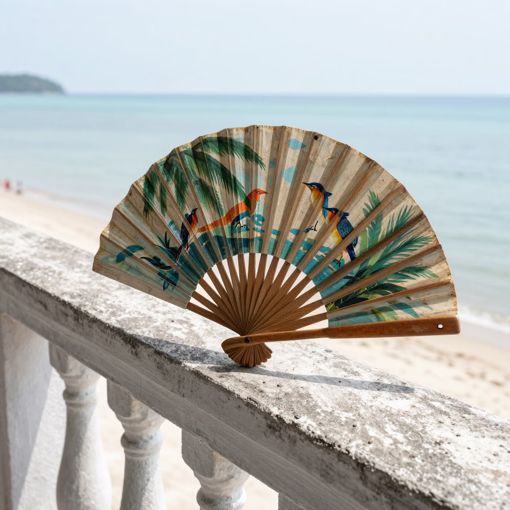 Folding Fan in Phuket in in Phuket, Thailand
