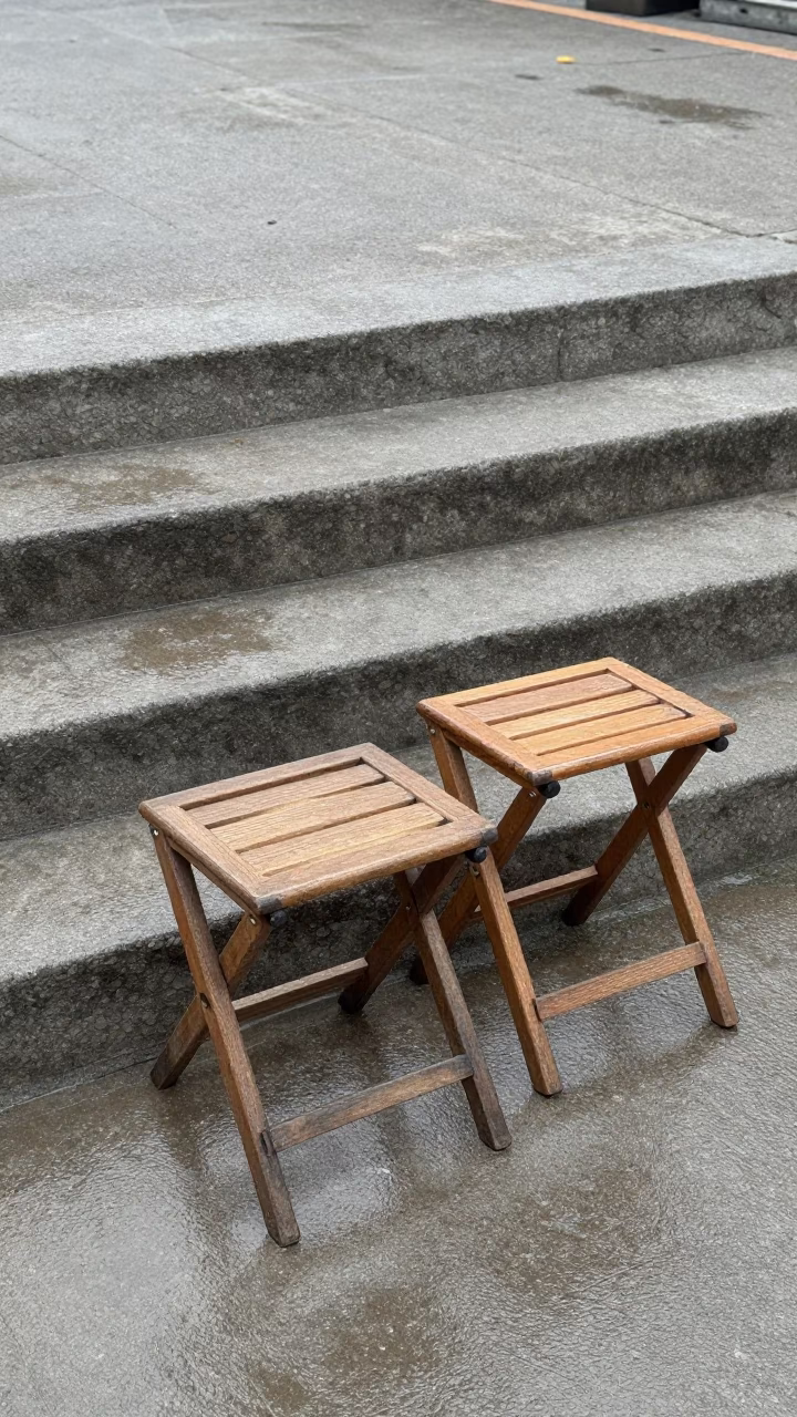 Folding Stools in Kaohsiung in in Kaohsiung, Taiwan