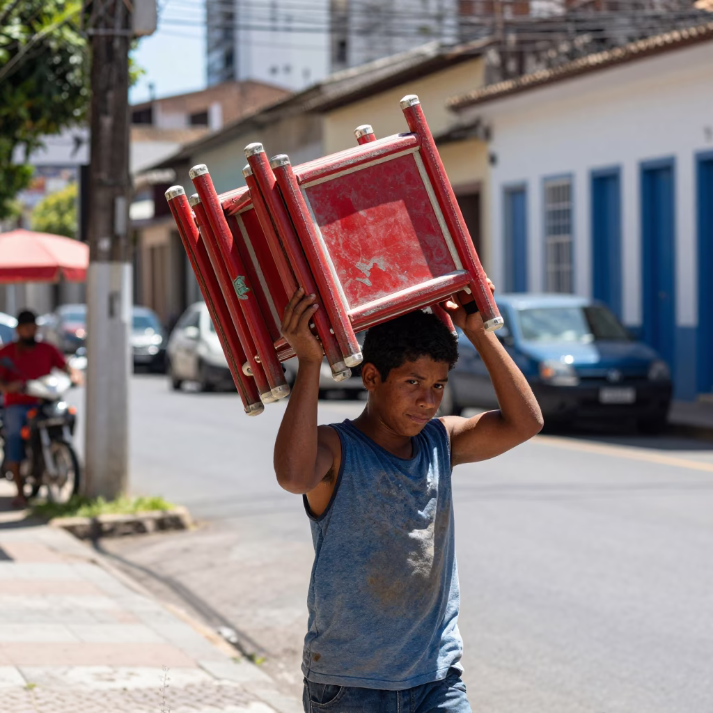 Folding Stools in Salvador in in Salvador, Brazil