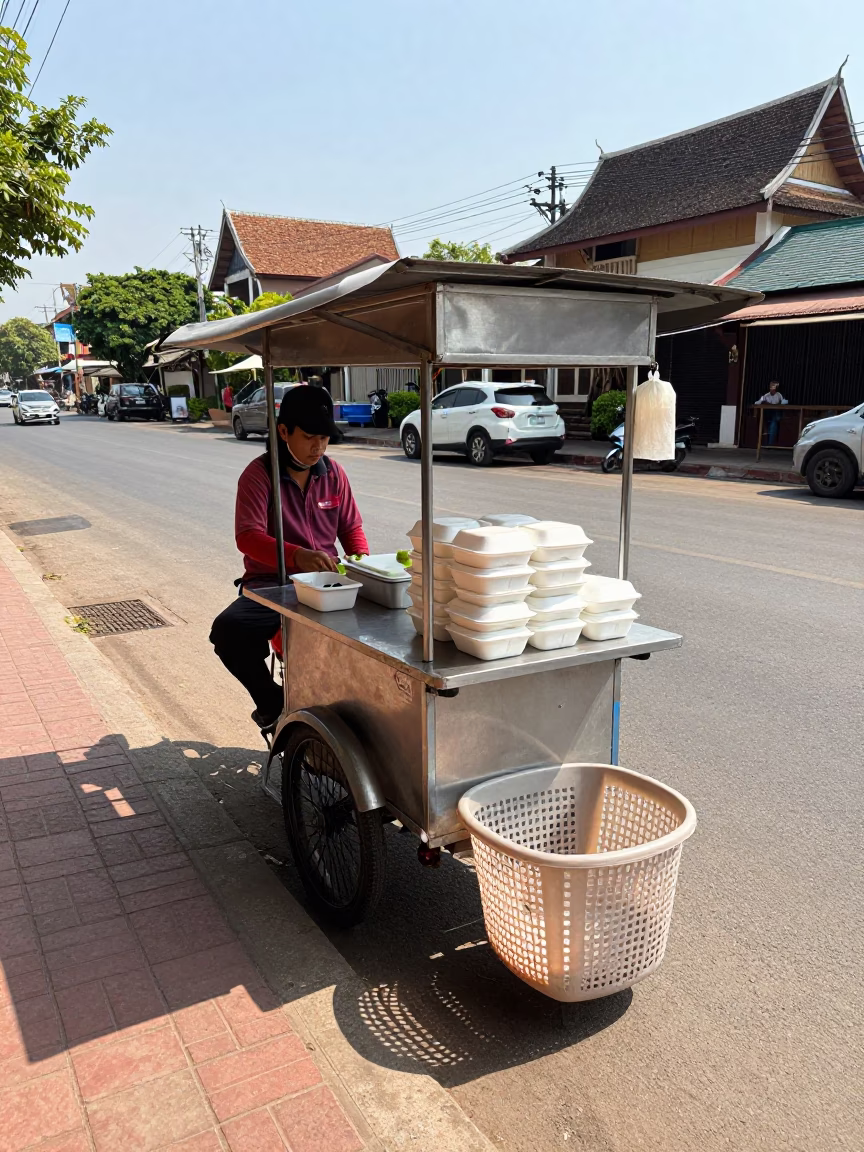 Food Cart in Chiang Mai in in Chiang Mai, Thailand