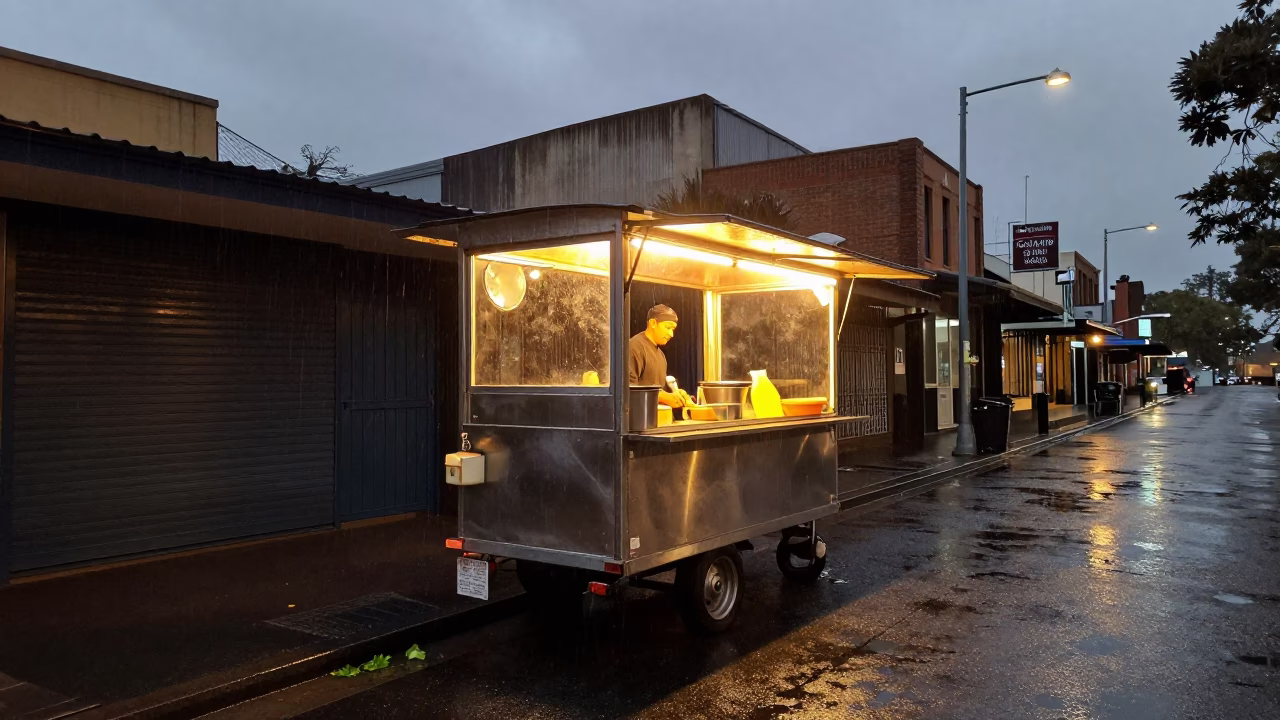 Food Cart in Sydney in in Sydney, New South Wales, Australia