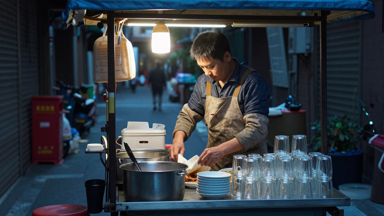 Food Cart in Taipei in in Taipei, Taiwan