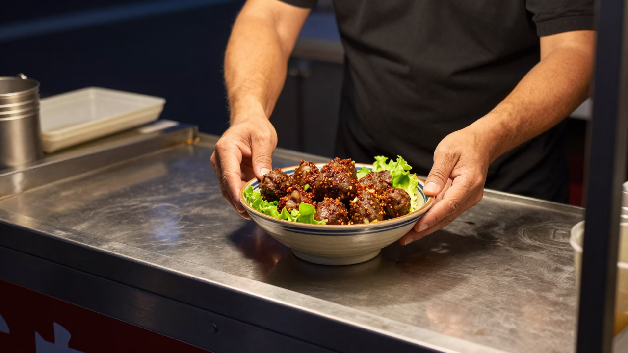 Food Scene at Midnight Light in Los Angeles in in Los Angeles, California, United States