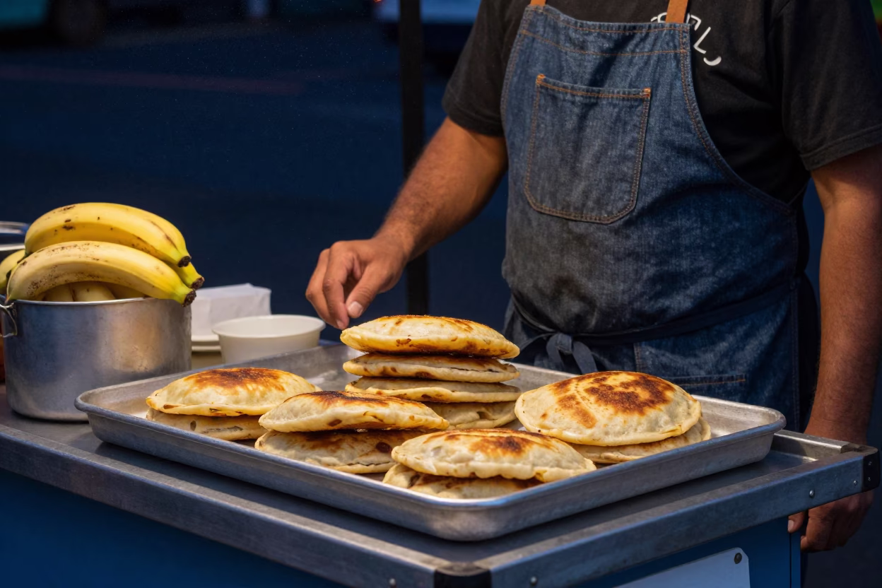 Food Scene at The Deepest Night Sky Light in Portland in in Portland, Oregon, United States
