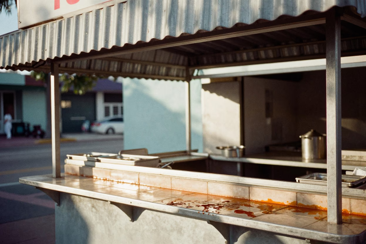 Food Scene at The Early Afternoon Light in Miami in in Miami, Florida, United States
