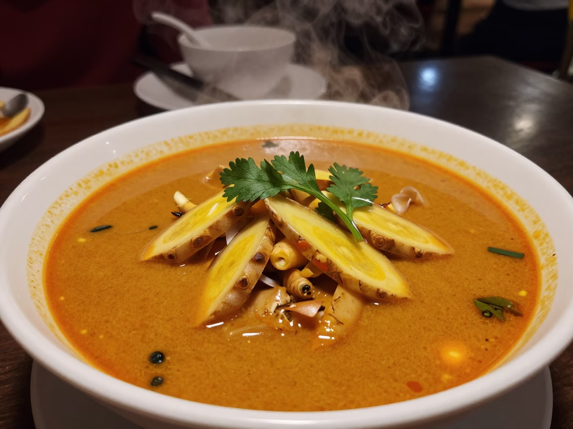 Food Scene in Chiang Mai at Late At Night Light in in Chiang Mai, Thailand