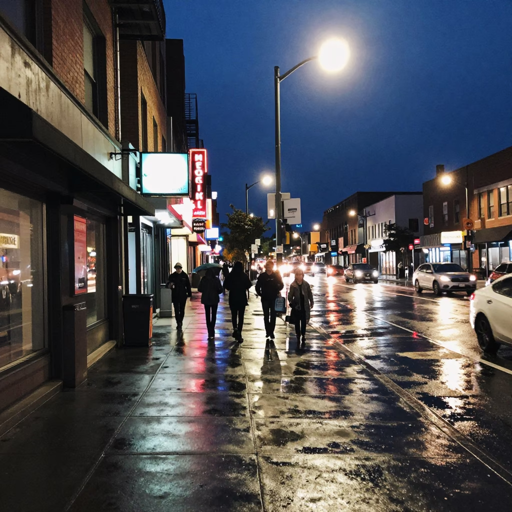 Food Scene in Toronto at Midnight Light in in Toronto, Ontario, Canada