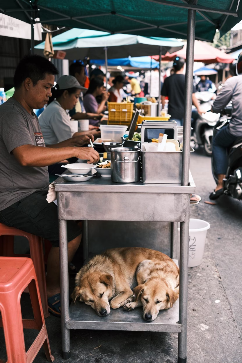 Food Stall in Bangkok in in Bangkok, Thailand