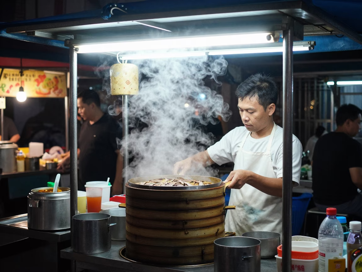 Food Stall in Ho Chi Minh City in in Ho Chi Minh City, Vietnam